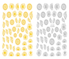 CB-080 3D Leaf Flower Nail Art Sticker