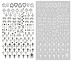 CB-087 3D Love Cross Nail Art Sticker