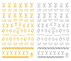 CB-113 3D Louis Vuitton Brand Nail Art Sticker
