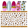 F506 DIY Design 3D Self Adhesive Leopard Print Nail Art Sticker