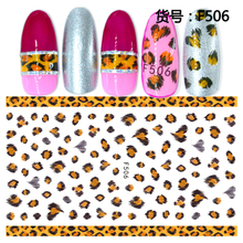 F506 DIY Design 3D Self Adhesive Leopard Print Nail Art Sticker