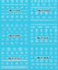 HBJY097-108 3D White Brand Logo Nail Art Sticker 