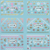 TJ169-180 3D Gold Nail Art Sticker 