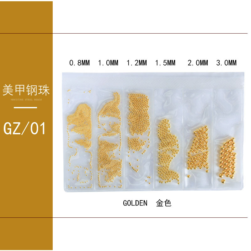 Different Colors Steel Ball Nail Decoration