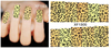 XF1504-1509 Leopard Print Water Nail Sticker