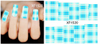 XF1516-1521 Cartoon And Lattice Water Nail Sticker