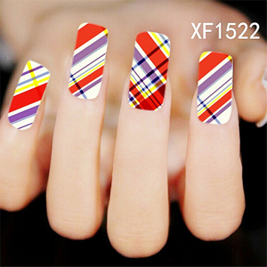 XF1522-1527 Lattice Water Nail Sticker