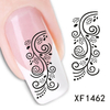 XF1462-1467 Flower Water Nail Sticker