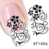 XF1456-1461 Flower Water Nail Sticker