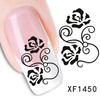 XF1450-1455 Flower Water Nail Sticker