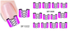 XF1319-1324 Popular Water Nail Sticker
