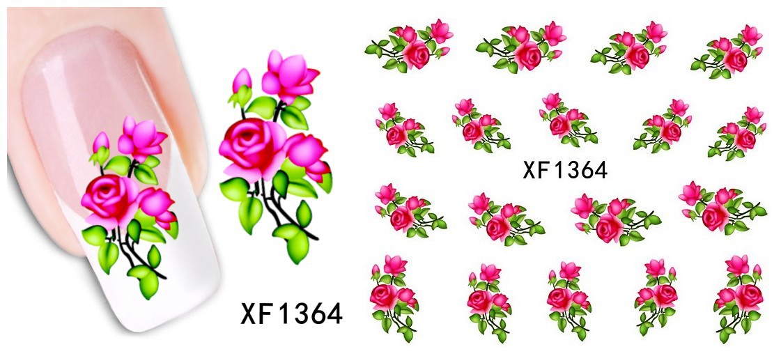 XF1361-1366 Water Nail Sticker