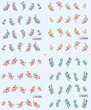 Flower Design Water Nail Sticker