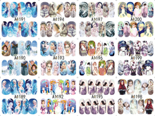 A1189-1200 Winter Cartoon Water Nail Sticker