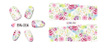 BN001-006 Flower Water Nail Sticker