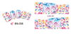BN007-012 Flower Water Nail Sticker