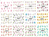 A673-684 Flower Water Nail Sticker