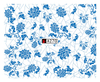 A265-270 Blue Flower Water Nail Sticker