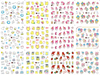 A1345-1356 Cartoon Water Nail Sticker