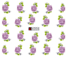 A301-306 Flower Water Nail Sticker