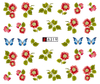 A319-324 Flowers And Butterflies Water Nail Sticker