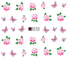 A313-318 Flowers And Butterflies Water Nail Sticker
