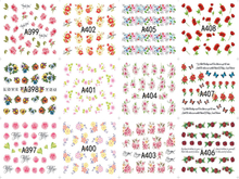 A397-408 Flower Water Nail Sticker