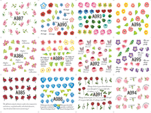 A385-396 Flower Water Nail Sticker
