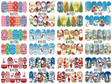 A1129-1140 Christmas Water Nail Sticker
