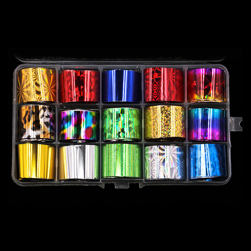 Nail Laser Transfer Foil Sticker Set