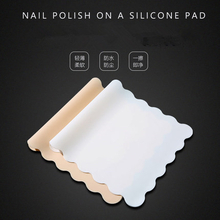 Silicone Table Mat Pad Wave Design Foldable Washable Pillow Hand Rests Holder