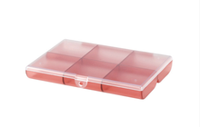 Plastic 6 Compartment Nail Storage Box