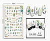 CA-300 3D Specimen Leaf Nail Sticker