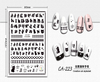 CA-223 3D Cat Letter Nail Sticker