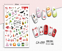 CA-099 3D Monster Collection Nail Sticker