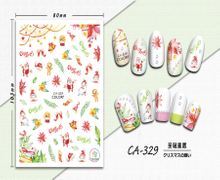 CA-329 3D Christmas Star Wish Nail Sticker