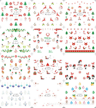 G013-024 Christmas Water Nail Sticker (big)