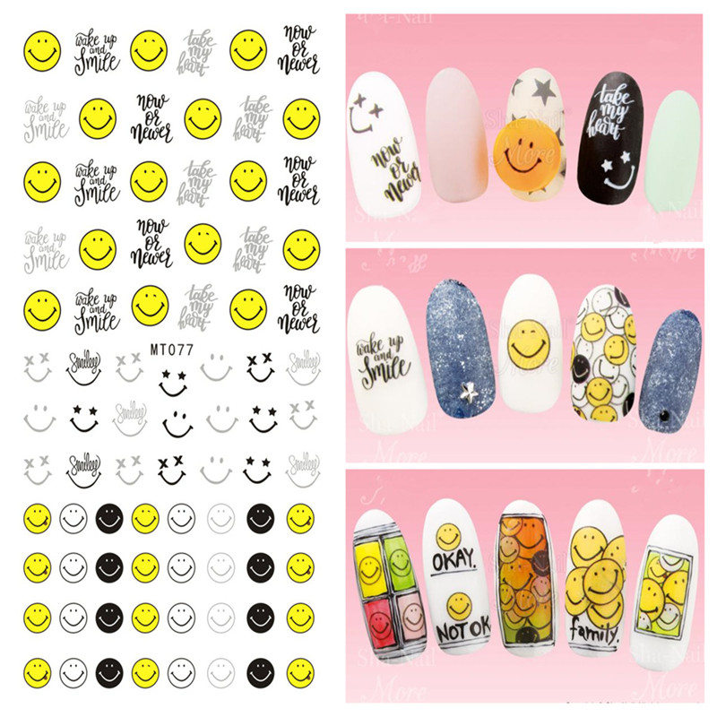 MT077 3D Emoji Nail Art Sticker