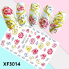 XF3014 3D Self Adhesive Flower Nail Art Sticker 