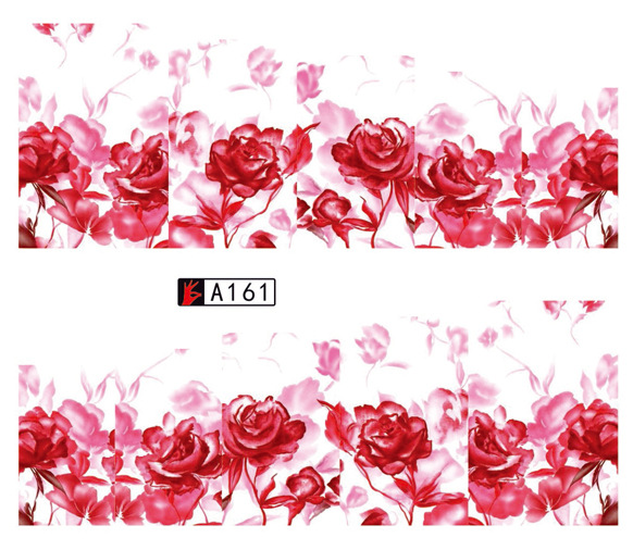 A157-162 Flower Water Nail Sticker