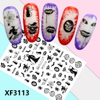 XF3113 3D Self Adhesive Halloween Nail Sticker 