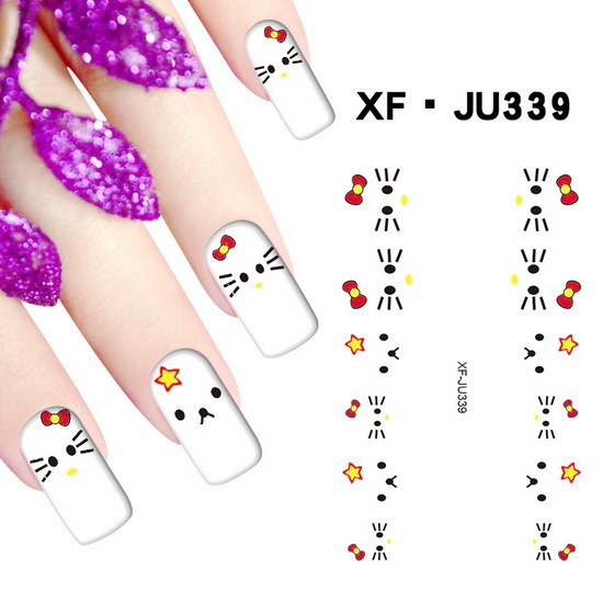 JU339 Full Cover Nail Polish Sticker 