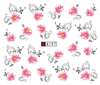 A193-198 Flower Water Nail Sticker