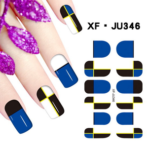 JU346 Full Cover Nail Polish Sticker 