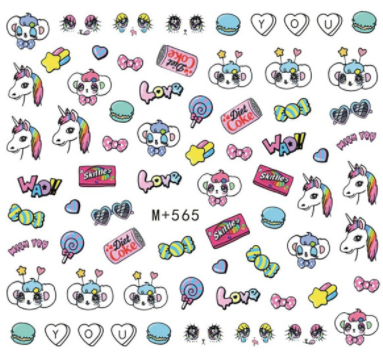 M+565-571 Water Nail Sticker 