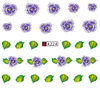 A223-228 Flower Water Nail Sticker