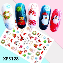 XF3128 3D Self Adhesive Christmas Nail Sticker 