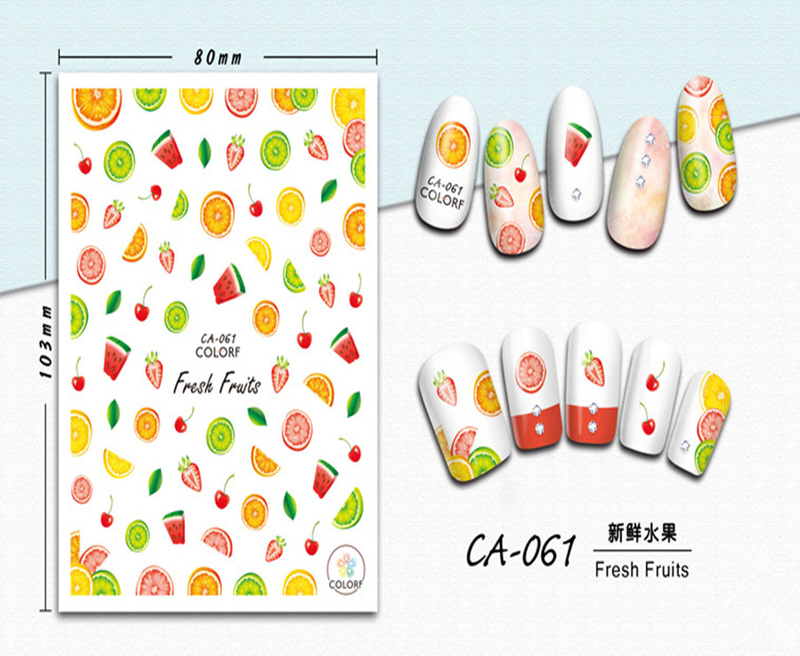 CA-061 3D Fresh Fruit Nail Sticker