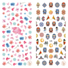 LY125-126 Thin 3D Flower And Mask Nail Sticker