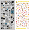 LY167-168 Thin 3D Icon And Sailor Moon Nail Sticker